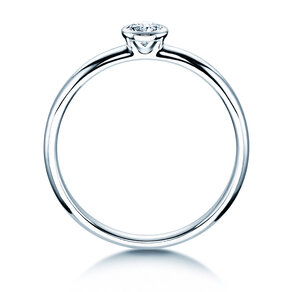 Verlovingsring Eternal in platina 950/- met diamant 0,20ct G/SI