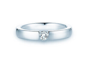 Verlovingsring Infinity in 14K witgoud met diamant 0,20ct H/SI
