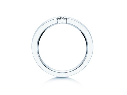 Verlovingsring Infinity in 14K witgoud met diamant 0,20ct H/SI
