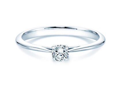 Verlovingsring Delight in 9K witgoud met diamant 0,25ct H/SI