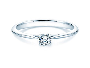 Verlovingsring Delight in 9K witgoud met diamant 0,25ct H/SI
