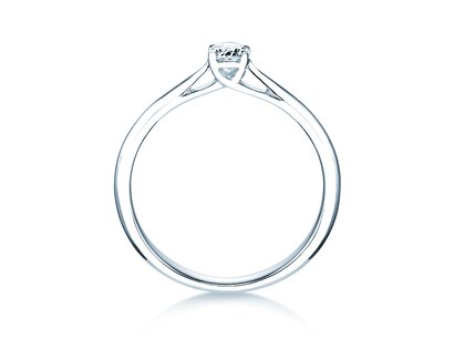 Verlovingsring Delight in 9K witgoud met diamant 0,25ct H/SI