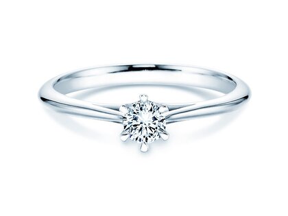 Verlovingsring Heaven 6 in 9K witgoud met Lab-grown diamant 0,25ct E/VS