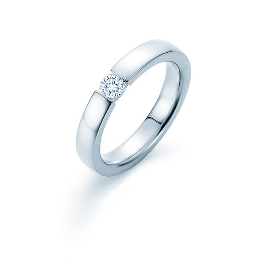Verlovingsring Infinity in 18K witgoud met Lab-grown diamant 0,25ct D/IF