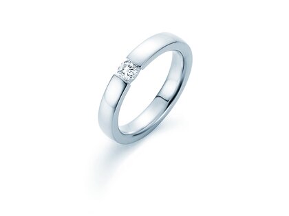 Verlovingsring Infinity in 14K witgoud met Lab-grown diamant 0,25ct E/VS