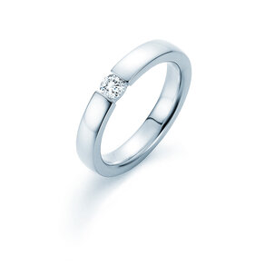 Verlovingsring Infinity in 14K witgoud met Lab-grown diamant 0,25ct E/VS