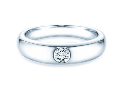 Verlovingsring Promise in 9K witgoud met diamant 0,25ct H/SI
