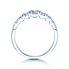 Verlovingsring 9 Diamonds in 9K witgoud met diamanten 0,27ct G/SI