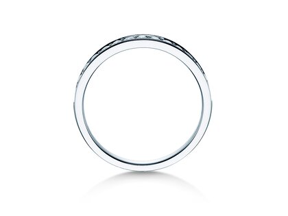 Verlovingsring Alliance-/Eternityring in 14K witgoud met diamanten 0,30ct G/SI