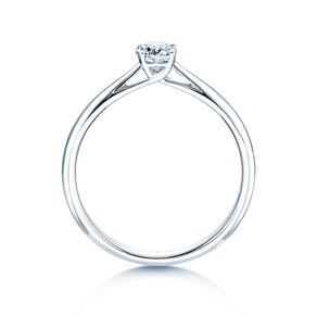 Verlovingsring Delight in 14K witgoud met diamant 0,30ct H/SI