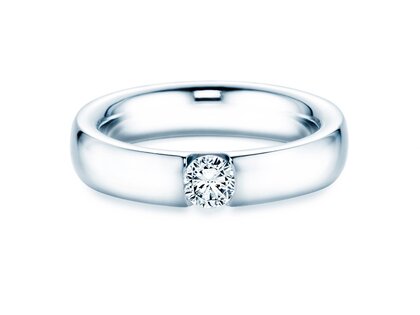 Verlovingsring Destiny in 18K witgoud met diamant 0,30ct H/SI