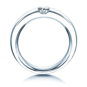 Verlovingsring Destiny in 18K witgoud met diamant 0,30ct H/SI