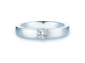 Verlovingsring Infinity in 9K witgoud met diamant 0,30ct H/SI