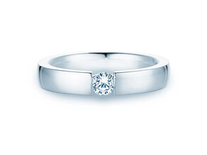 Verlovingsring Infinity in 18K witgoud met diamant 0,30ct H/SI