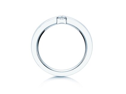 Verlovingsring Infinity in 18K witgoud met diamant 0,30ct H/SI