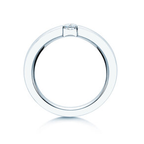 Verlovingsring Infinity in 18K witgoud met diamant 0,30ct H/SI