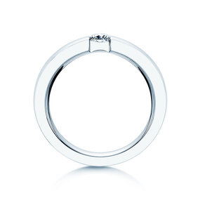 Verlovingsring Infinity in 9K witgoud met diamant 0,30ct H/SI