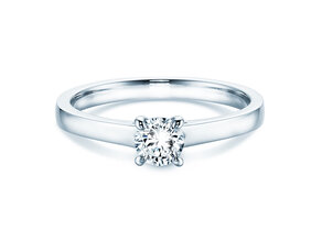 Verlovingsring Modern in 14K witgoud met diamant 0,30ct H/SI