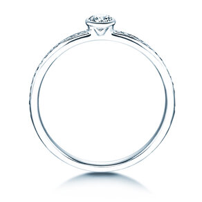 Verlovingsring Eternal Pavé in 18K witgoud met diamanten 0,30ct G/SI