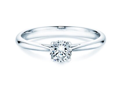 Verlovingsring Delight in 14K witgoud met diamant 0,40ct H/SI