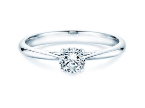 Verlovingsring Delight in 14K witgoud met diamant 0,40ct H/SI