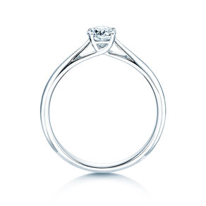 Verlovingsring Delight in 14K witgoud met diamant 0,40ct H/SI