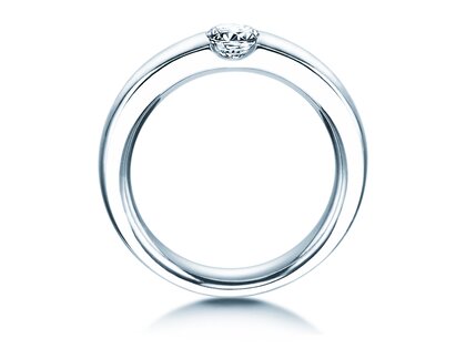 Verlovingsring Destiny in 18K witgoud met diamant 0,40ct H/SI