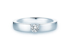 Verlovingsring Infinity in 18K witgoud met diamant 0,40ct H/SI