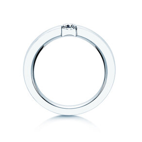 Verlovingsring Infinity in 18K witgoud met diamant 0,40ct H/SI