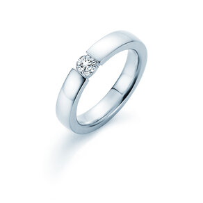 Verlovingsring Infinity in 18K witgoud met diamant 0,40ct H/SI