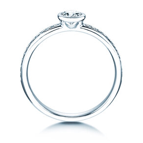 Verlovingsring Eternal Pavé in 14K witgoud met diamanten 0,46ct G/SI