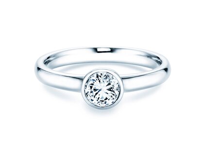 Verlovingsring Eternal in 14K witgoud met diamant 0,50ct G/IF