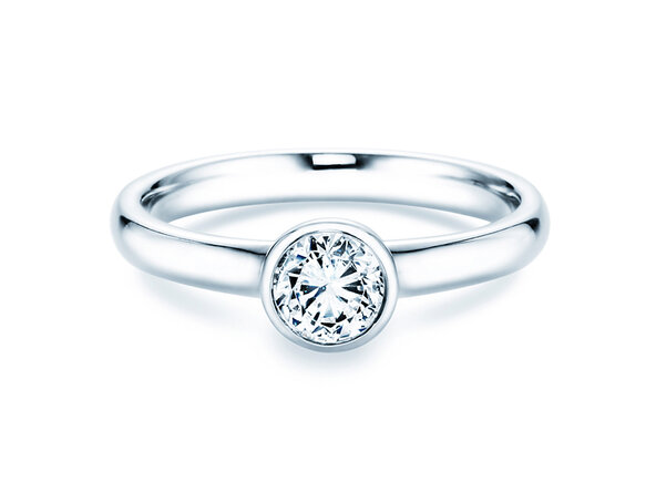 Verlovingsring Eternal in 9K witgoud met diamant 0,75ct H/SI