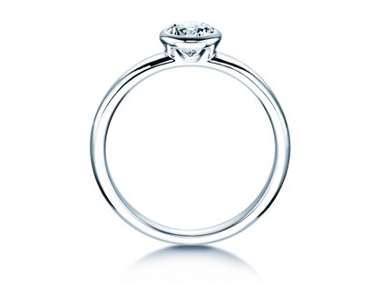 Verlovingsring Eternal in 14K witgoud met diamant 0,50ct G/IF