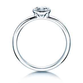 Verlovingsring Eternal in 14K witgoud met diamant 0,50ct G/IF