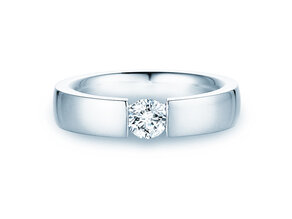 Verlovingsring Infinity in platina 950/- met diamant 0,50ct H/SI