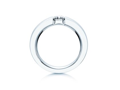 Verlovingsring Infinity in platina 950/- met diamant 0,50ct H/SI