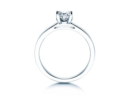 Verlovingsring Princess in 14K witgoud met diamant 0,50ct G/SI