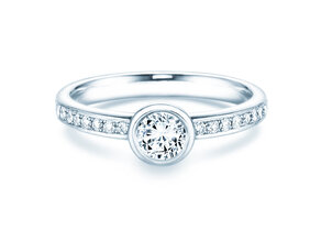 Verlovingsring Eternal Pavé in 18K witgoud met diamanten 0,60ct G/SI