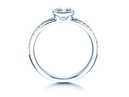 Verlovingsring Eternal Pavé in 18K witgoud met diamanten 0,60ct G/SI