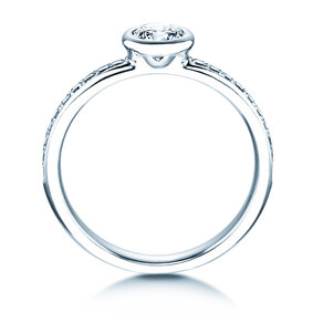 Verlovingsring Eternal Pavé in 18K witgoud met diamanten 0,60ct G/SI