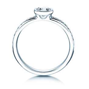 Verlovingsring Eternal Pavé in 14K witgoud met diamanten 0,70ct G/SI
