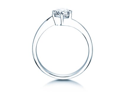 Verlovingsring Devotion in 18K witgoud met diamant 1,00ct H/SI