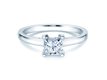 Verlovingsring Princess in 14K witgoud met diamant 1,50ct G/SI