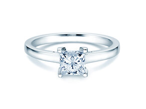 Verlovingsring Princess in 14K witgoud met diamant 1,50ct G/SI