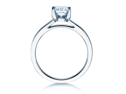 Verlovingsring Princess in 14K witgoud met diamant 1,50ct G/SI