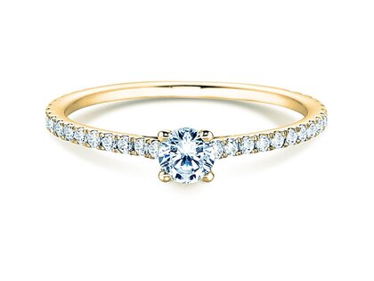Verlovingsring Pure Diamond in 9K geelgoud met Lab-grown diamanten 0,54ct E/VS