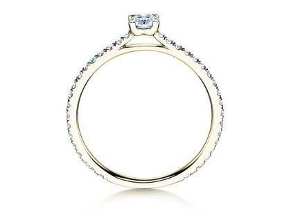 Verlovingsring Pure Diamond in 9K geelgoud met Lab-grown diamanten 0,54ct E/VS
