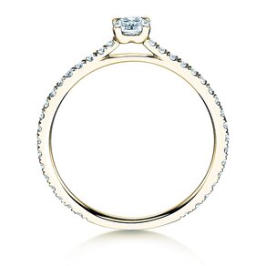 Verlovingsring Pure Diamond in 9K geelgoud met Lab-grown diamanten 0,54ct E/VS