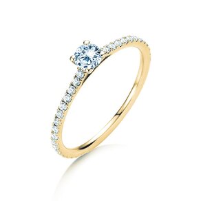 Verlovingsring Pure Diamond in 9K geelgoud met Lab-grown diamanten 0,54ct E/VS